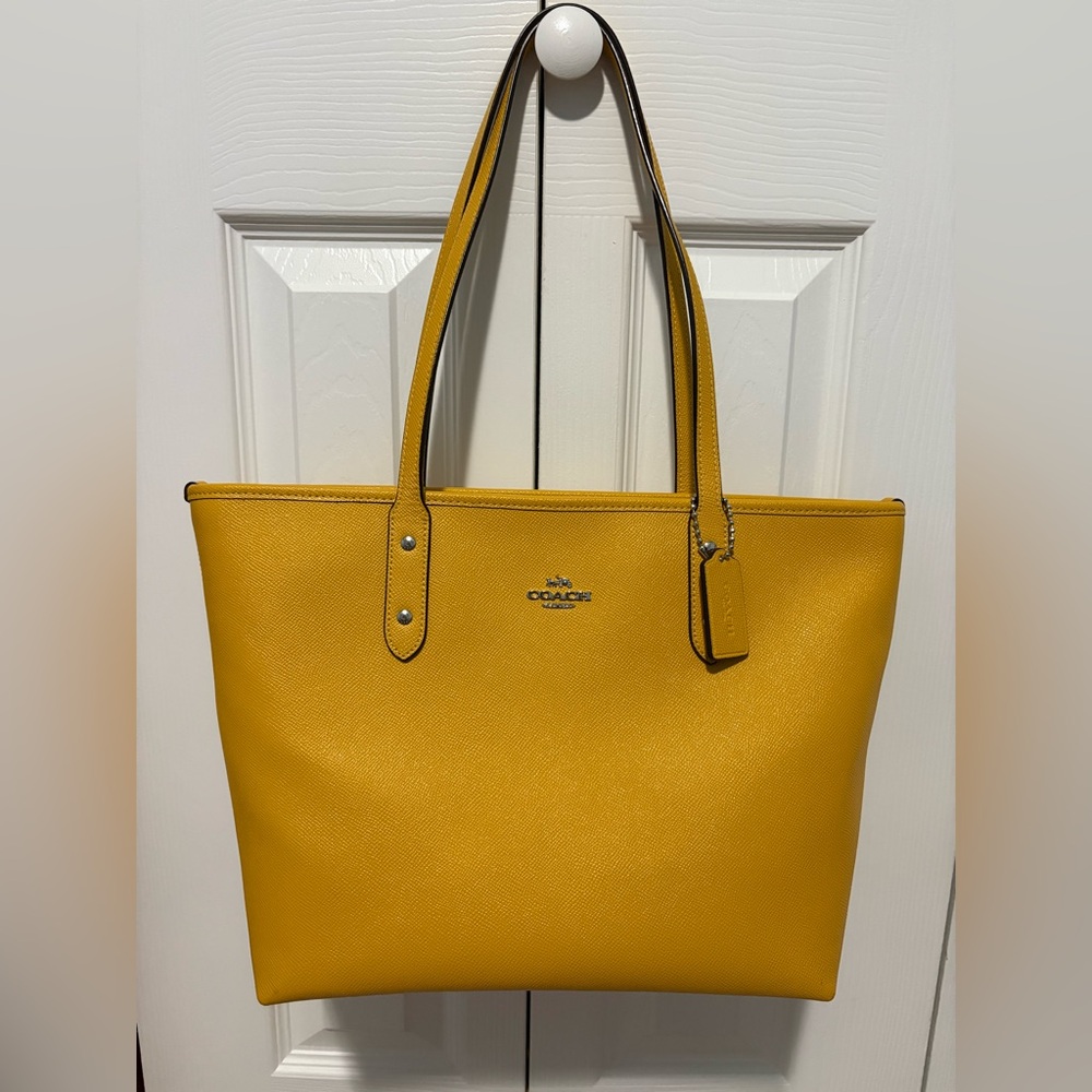 Coach Yellow Tote Bag